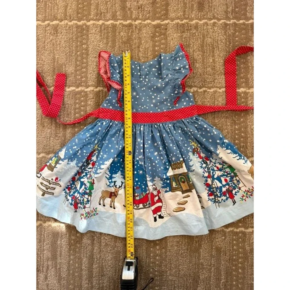 Eleanor Rose Catalina Dress Girls 4-5 Christmas Santa North Pole Holiday